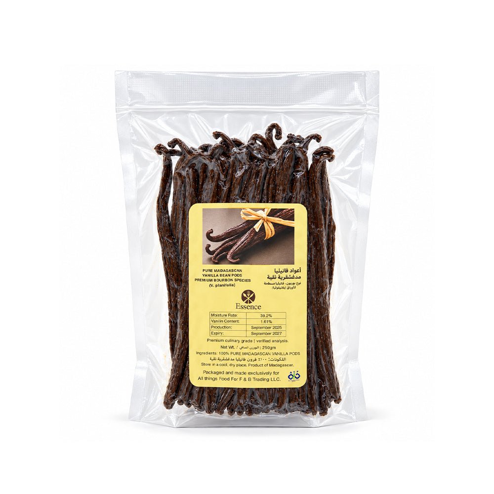 Essence Madagascar Vanilla Beans 250g - Pure Vanilla Pods - SNH Packing