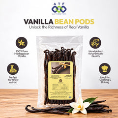 Essence Madagascar Vanilla Beans 250g - Pure Vanilla Pods - SNH Packing