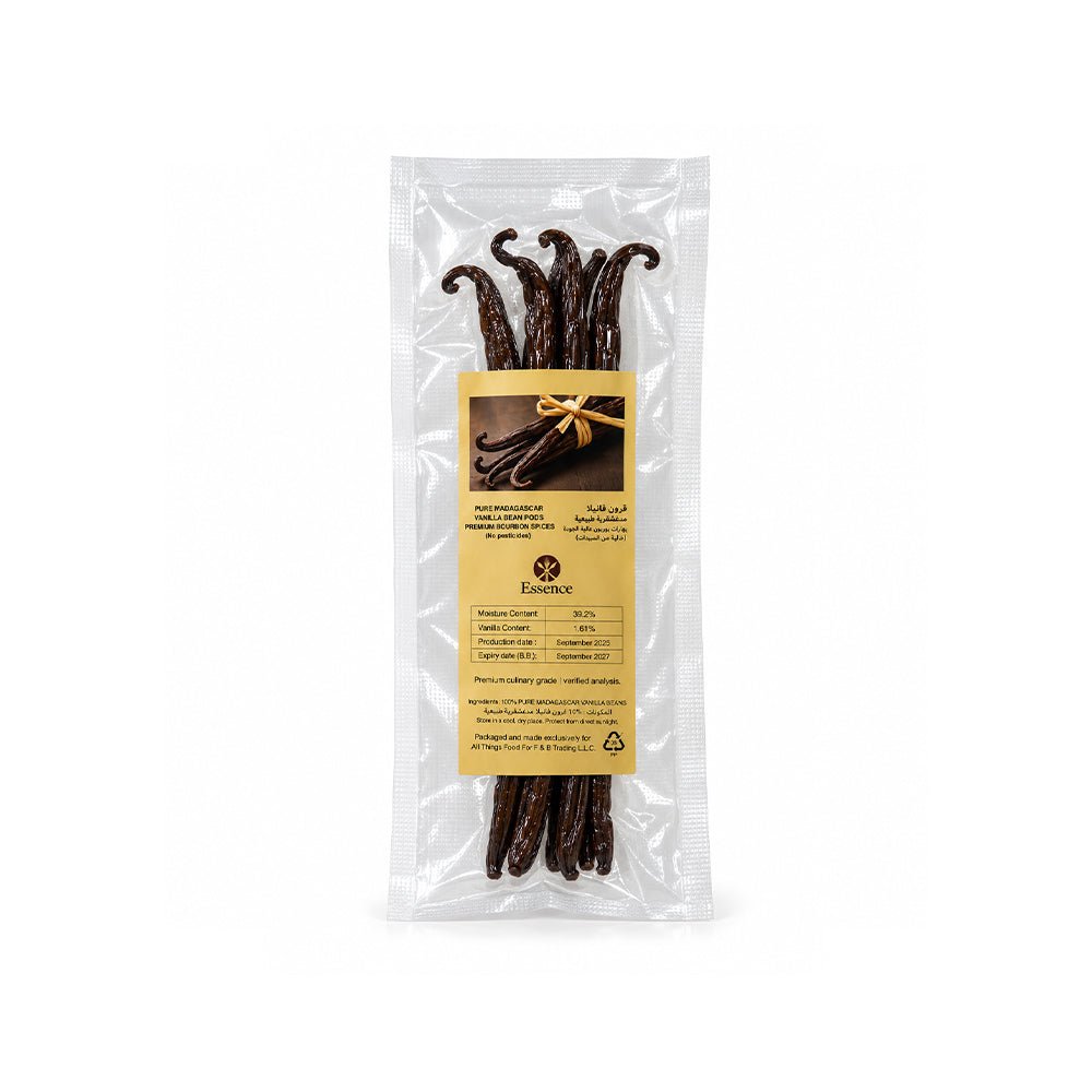 Essence Madagascar Vanilla Pods 5 Pcs - Whole Vanilla Pods - SNH Packing