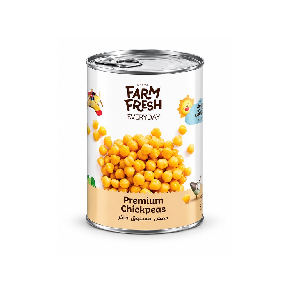 Farm Fresh Premium Chickpeas 400g Canned Ready to Use - SNH Packing