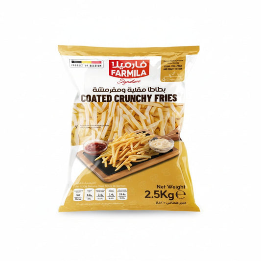 FARMILA SIGNATURE BELGIUM CRUNCHY COATED FRENCH FRIES 7MM - 2.5KG - SNH Packing