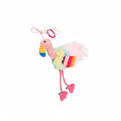 Finger ring bird Blue & Pink with Crinkle Paper and Bell inside