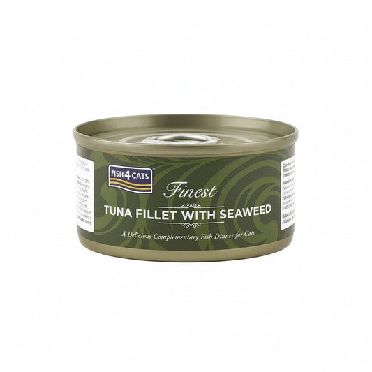 Fish4Cats Finest Tuna Fillet with Seaweed Wet Cat Food 70g - SNH Packing