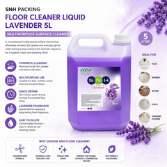 Floor Cleaner Liquid Lavender 5L Multipurpose Cleaner - SNH Packing