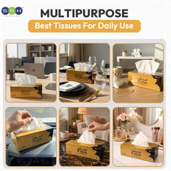 Fresh Facial Tissue 150 Sheets 2 Ply Soft Absorbent 5 Boxes - SNH Packing