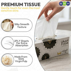 Fresh King Facial Tissue 500 Sheets 2 Ply Soft Strong 5 Boxes - SNH Packing