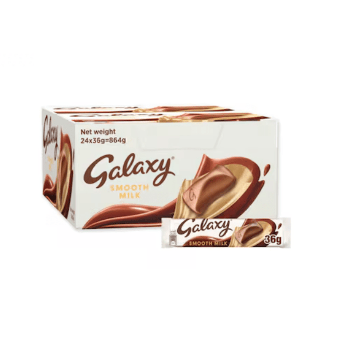 Galaxy Smooth Milk Chocolate Bar 24X36gm