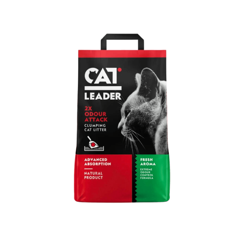 Geohellas Cat Leader Clumping 2XOdour Attack Fresh Aroma Cat Litter[Weight - 10kg, Flavor - Fresh scent] - SNH Packing