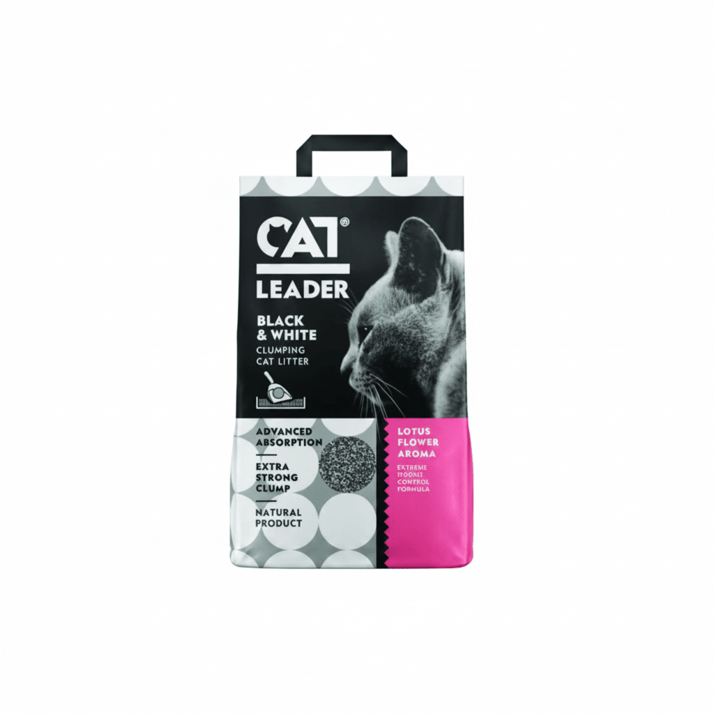 Geohellas Cat Leader Clumping Black&white OA Lotus Flower[Weight - 5kg] - SNH Packing