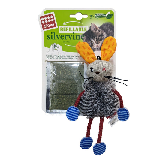 Gigwi Rabbit Refillable Slivervine with 3 Slivervine teabags in ziplock bag - SNH Packing