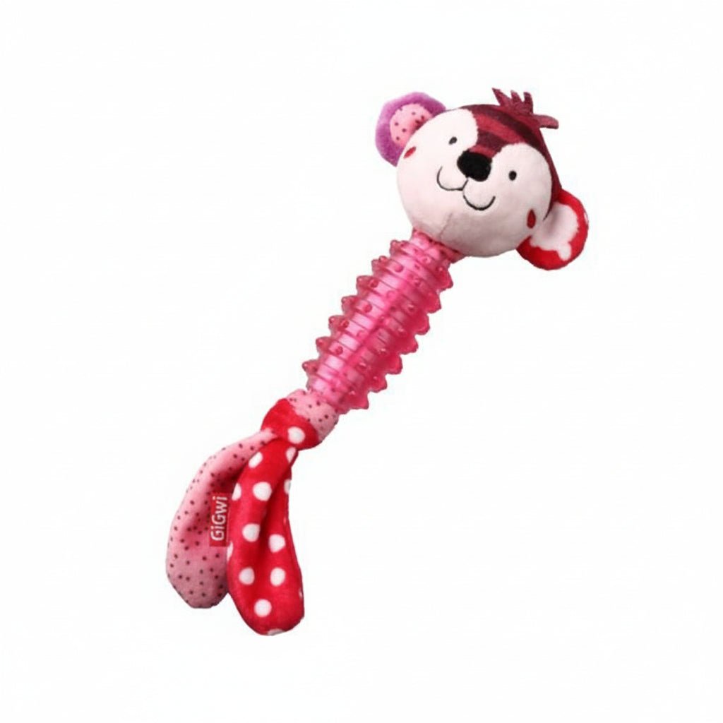 GiGwi Suppa Puppa Monkey with Squeaker inside â€“ Plush/TPR (Small) - SNH Packing