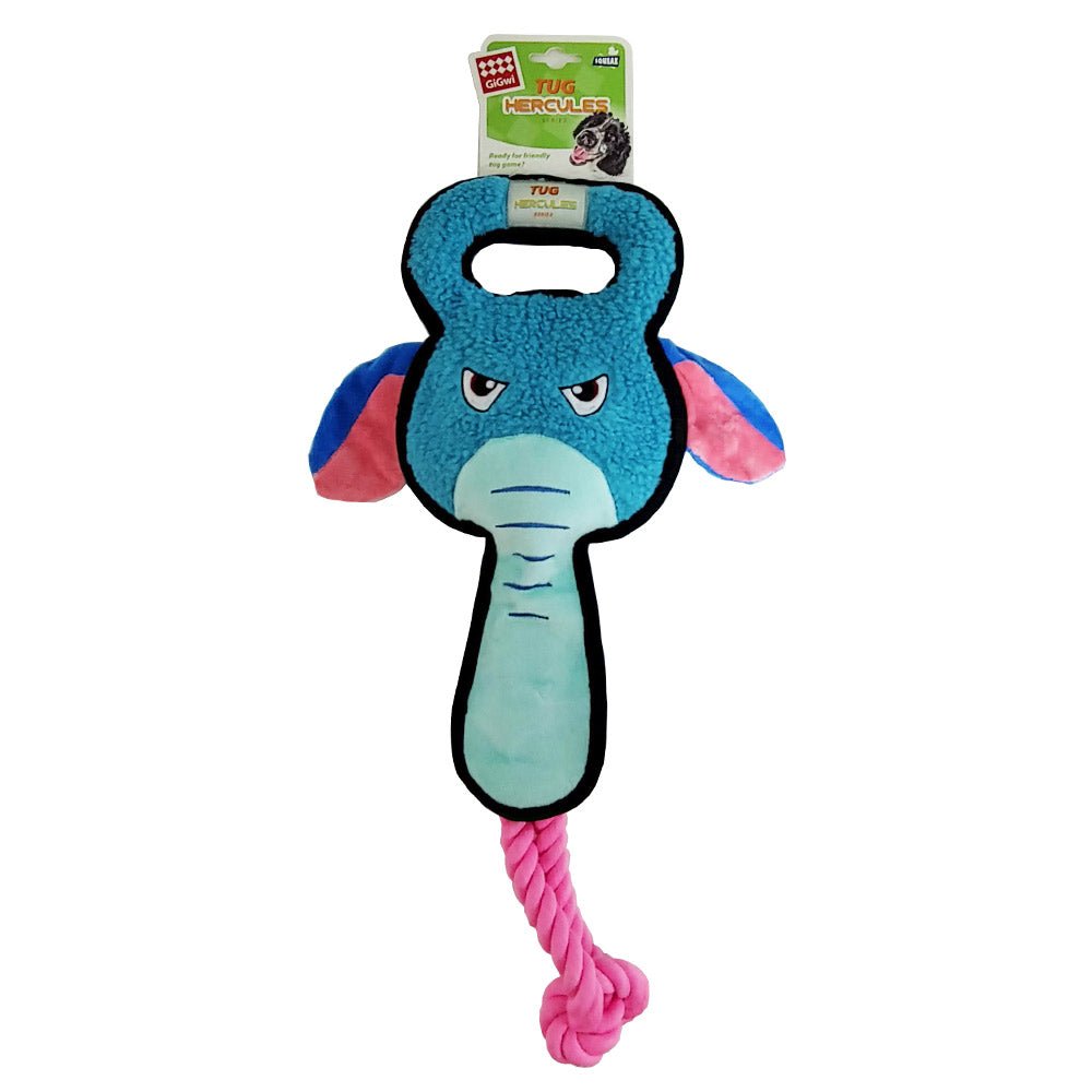 GiGwi Tug Hercules Squeaker Inside Dog Toy Elephant - SNH Packing