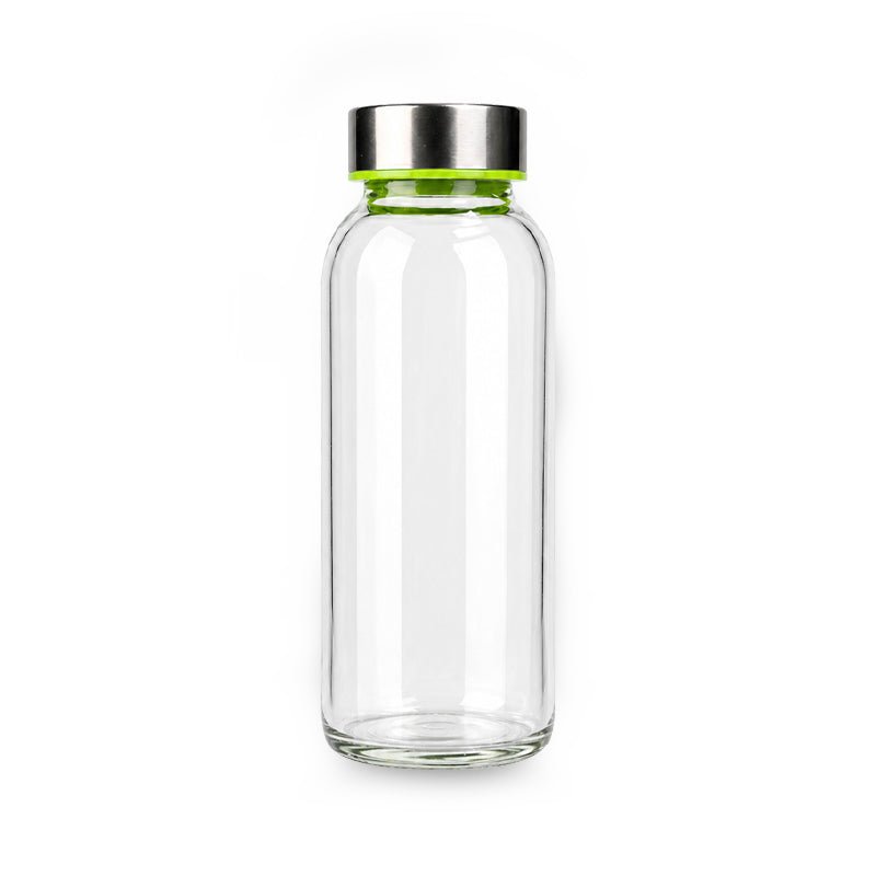 Glass Bottle 300ML Clear Round with Lid Reusable - SNH Packing