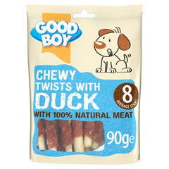 GOOD BOY Dog Treat Chewy Duck Twists â€“ 90g - SNH Packing
