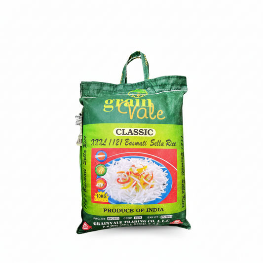 Grain Vale Classic XXXL 1121 Basmati Sella Rice 10KG