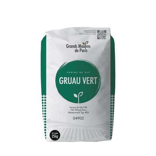 Grands Moulins de Paris T45 Gruau Vert Wheat Flour 25KG - SNH Packing