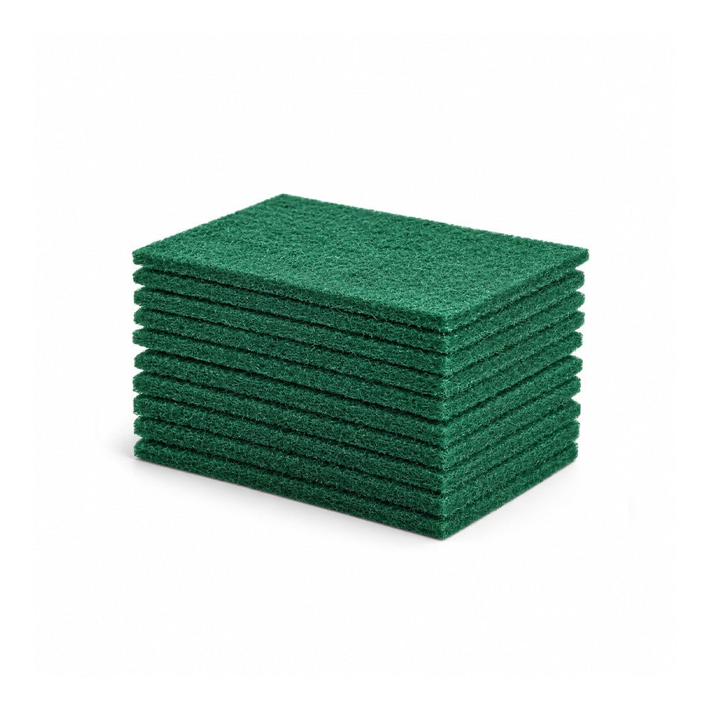 Green Scouring Pad 14cm Heavy Duty Kitchen Scrub - SNH Packing