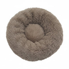 Grizzly Velor Plush Round Bed Dark Beige Large - 71 x 20cm - SNH Packing