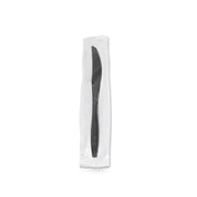 Heavy Duty Black Plastic Knives Individually Wrapped - SNH Packing