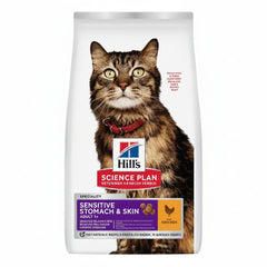 Hillâ€™s Science Plan Sensitive Stomach & Skin Adult Cat Food With Chicken (1.5kg) - SNH Packing