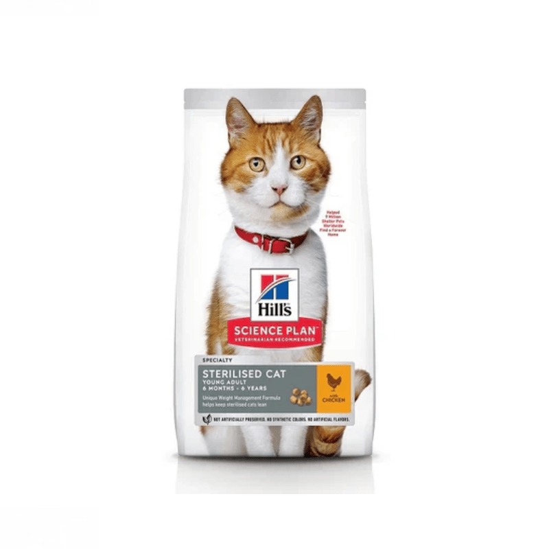 Hills Science Plan Sterilised Cat Adult Food With Chicken 1.5KG - SNH Packing