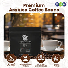 Coffeeheads Kenya Nyeri AA – Premium Arabica Coffee Beans (Specialty Grade)