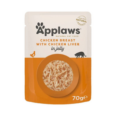 Applaws Chicken with Liver in Jelly Adult Wet Cat Food 70g Pouch