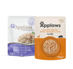 Applaws Chicken with Liver in Jelly Adult Wet Cat Food 70g Pouch