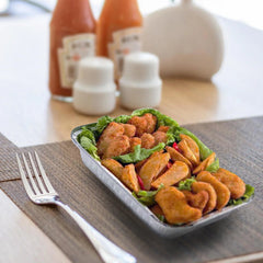 Aluminium Food Containers with Paper Lids – Multiple Sizes | Food-Grade Takeaway Packaging