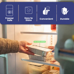 Aluminium Food Containers with Paper Lids – Multiple Sizes | Food-Grade Takeaway Packaging