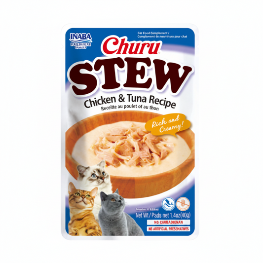 Inaba Churu Stew Chicken & Tuna Recipe 40G