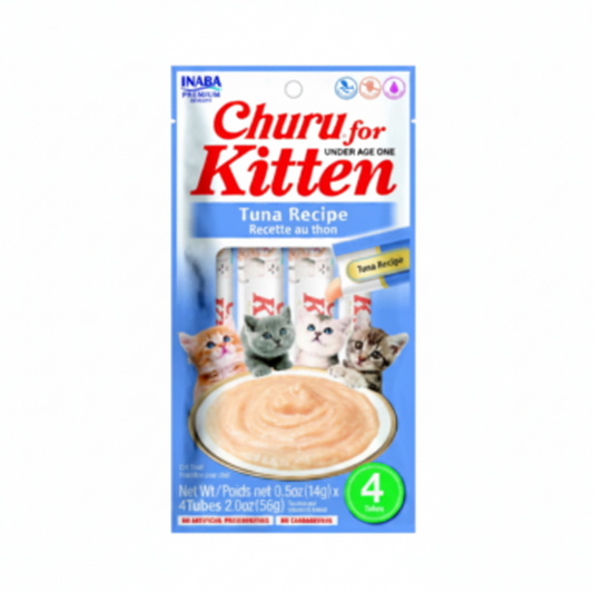 Inaba Churu Tuna Recipe for Kitten 4PCS/PK – 56g