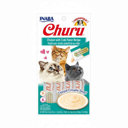 Inaba Churu Chicken with Crab Flavor Recipe 4PCS/PK - 56g