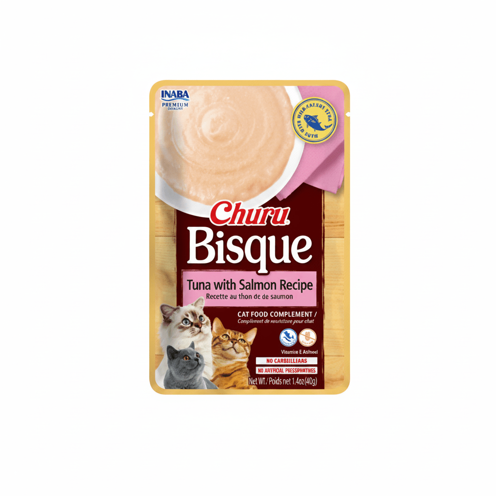 Inaba Churu Bisque Tuna with Salmon Recipe 40G - SNH Packing