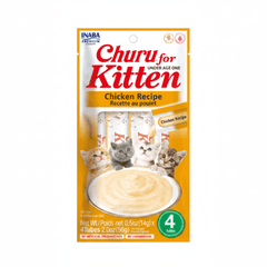 Inaba Churu Chicken Recipe for Kitten 4PCS/PK – 56g - SNH Packing