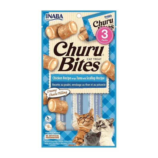 INABA Churu chicken recipe wraps tuna with scallop recipe 30g /3 pouches per pack - SNH Packing