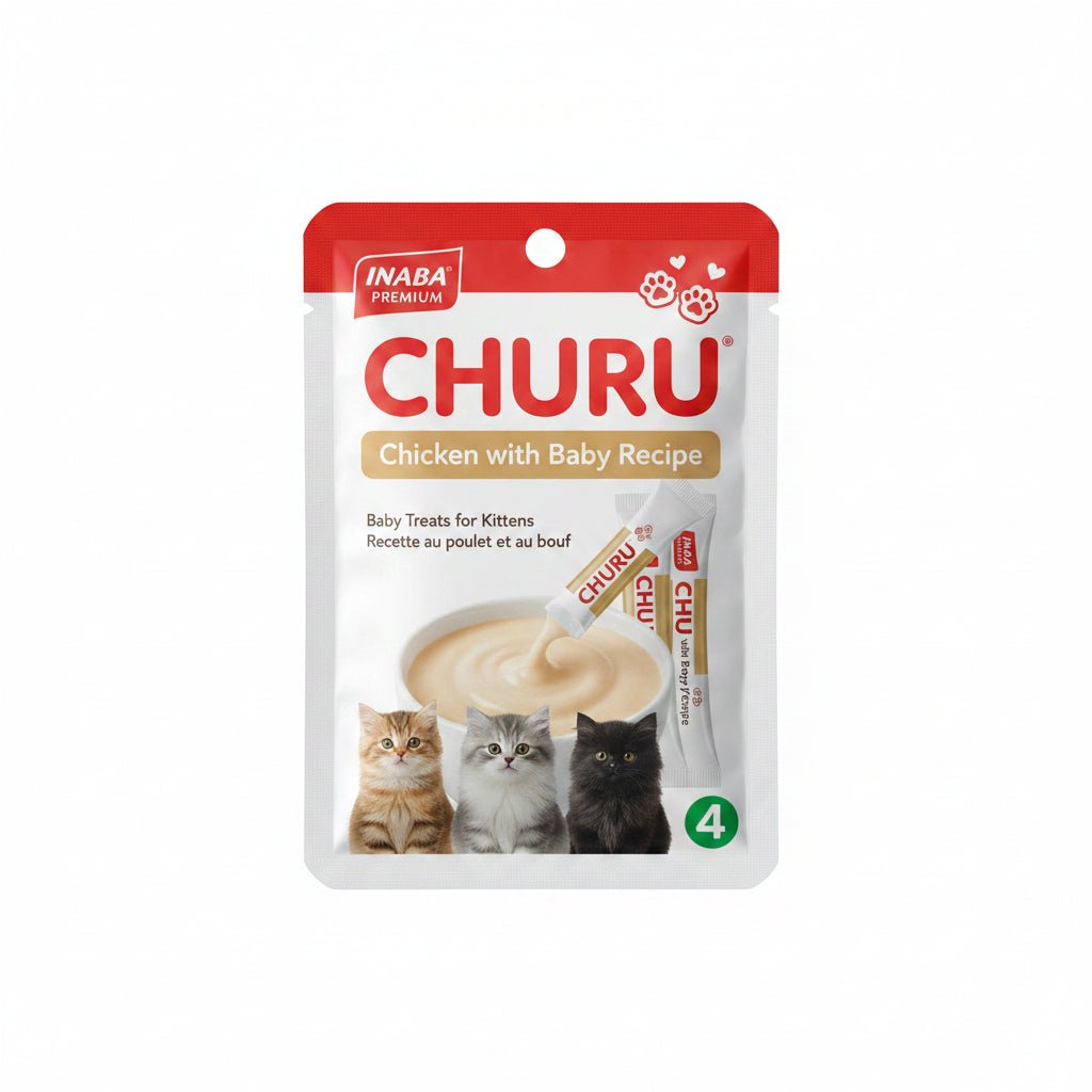 Inaba Churu Chicken with Cheese & Beef Recipe 4pcs/pack – 56g - SNH Packing