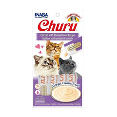 Inaba CHURU CHICKEN WITH SHRIMP 56g/4 sticks per pack - SNH Packing