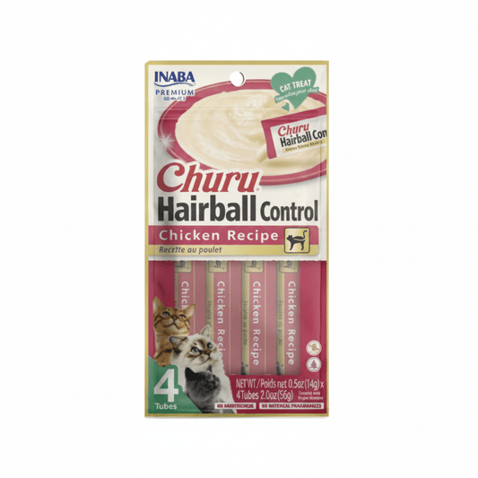 Inaba Churu Hairball Control- Chicken Recipe 4PCS/PK – 56g - SNH Packing