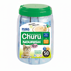 Inaba Churu Nourish Tuna Recipe & Chicken Recipe - 50 Tubes/ Pk - SNH Packing
