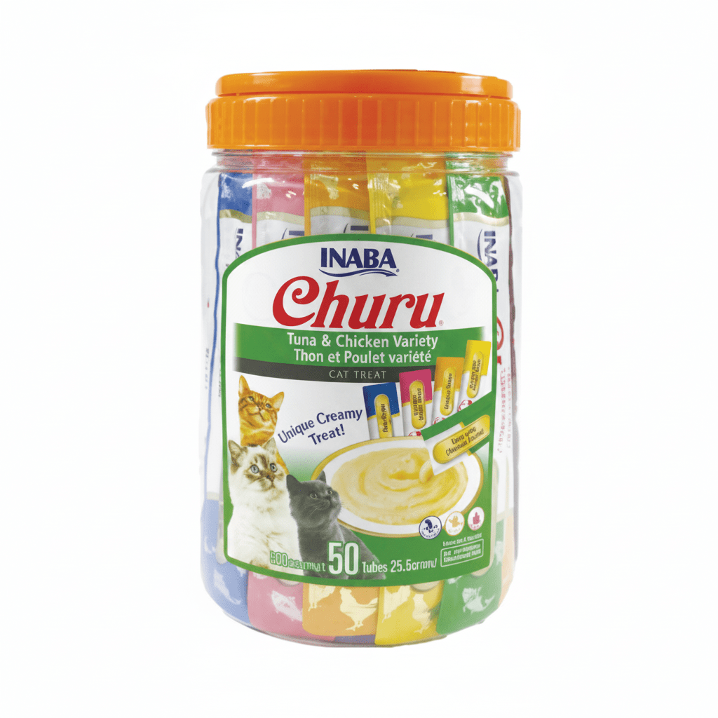 Inaba Churu Tuna & Chicken Varieties 50PCS/PK - 700g - SNH Packing