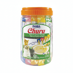 Inaba Churu Tuna & Chicken Varieties 50PCS/PK - 700g - SNH Packing