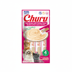 Inaba Churu Tuna Recipe with Shrimp Flavor 4PCS/PK – 56g - SNH Packing