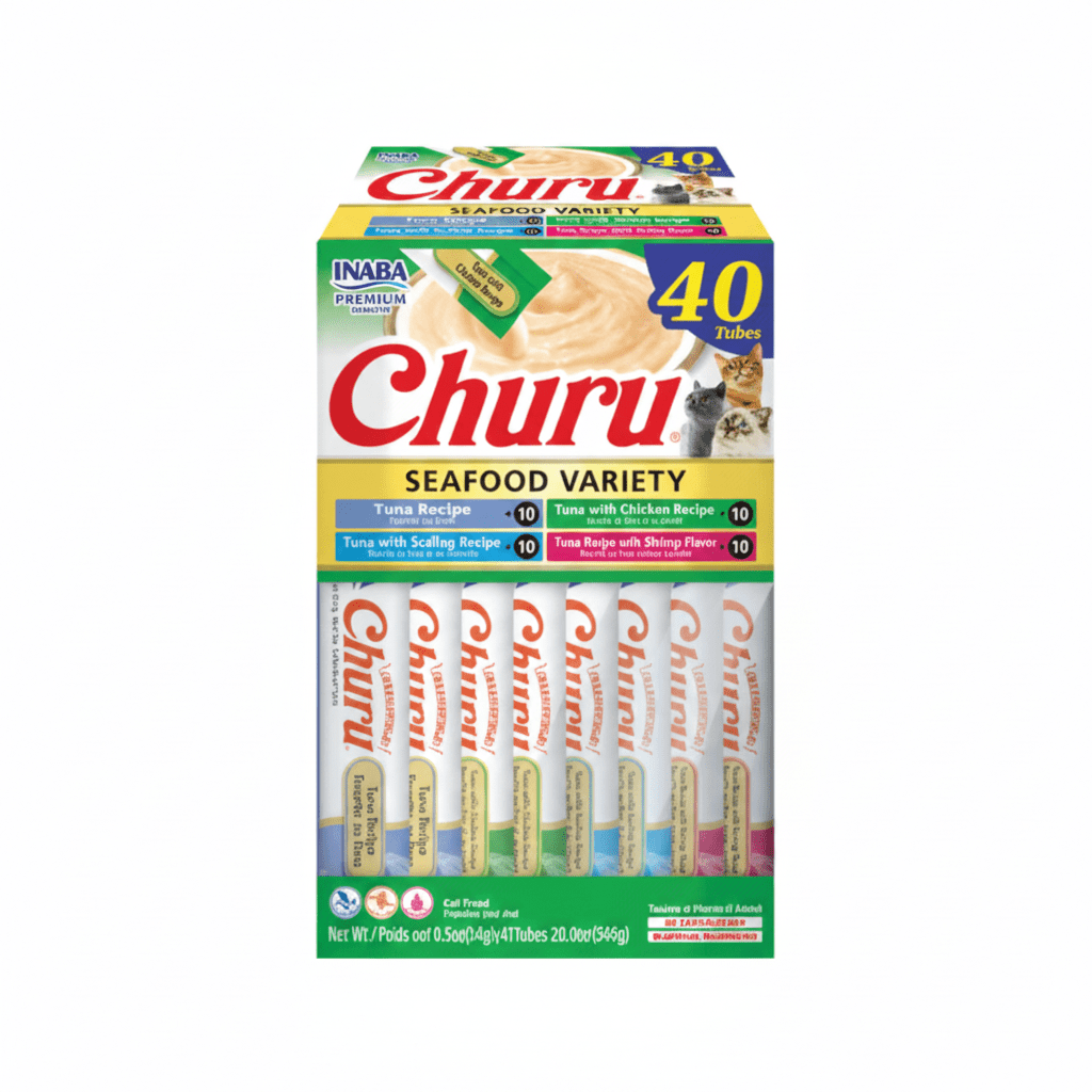 Inaba Churu Tuna & Seafood Variety Box 40PCS - SNH Packing