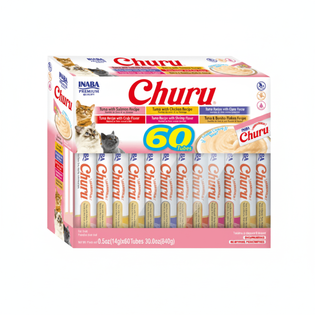 Inaba Churu Tuna Seafood Variety Box 60PCS/PK - 840g - SNH Packing