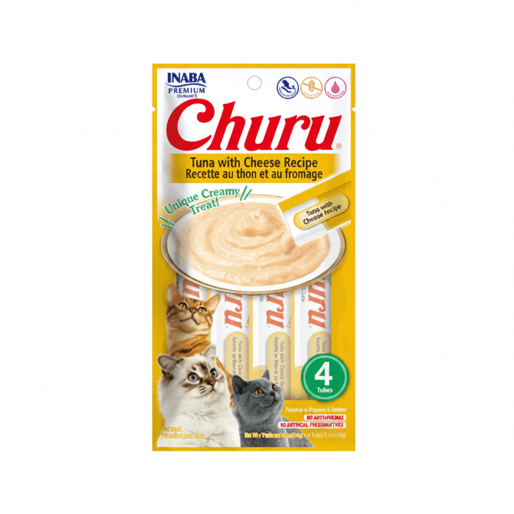 Inaba Churu Tuna with Cheese Recipe 4PCS/PK – 56g - SNH Packing