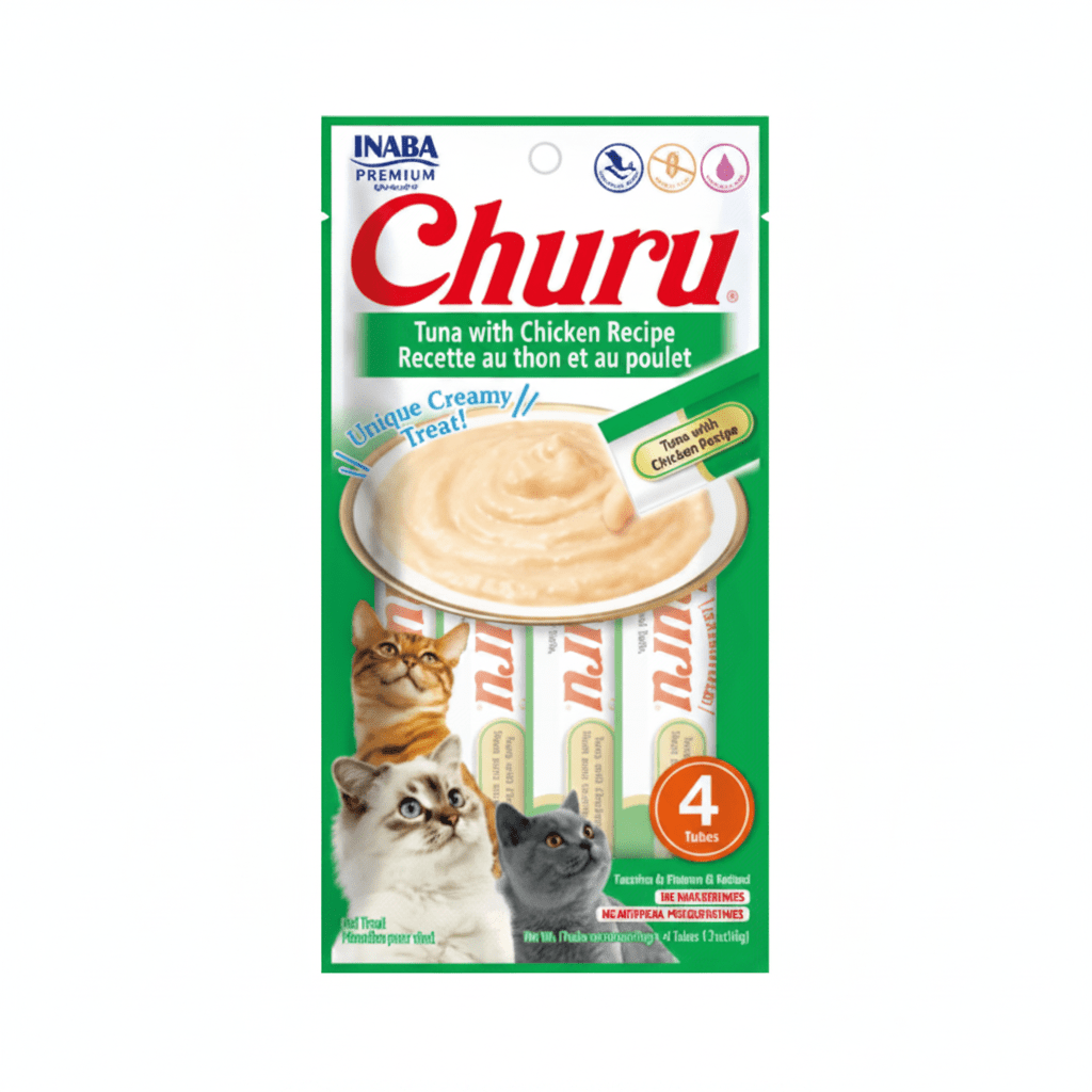 Inaba Churu Tuna with Chicken Recipe 4PCS/PK – 56g - SNH Packing