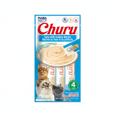 Inaba Churu Tuna with Scallop Recipe 4PCS/PK – 56g - SNH Packing