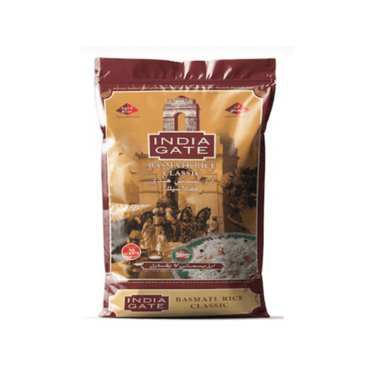 India Gate Basmati Rice 20kg - SNH Packing
