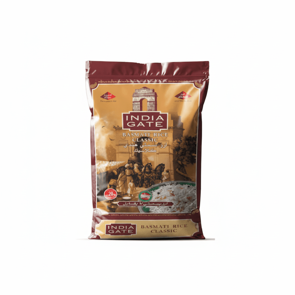India Gate Basmati Rice 20kg - SNH Packing